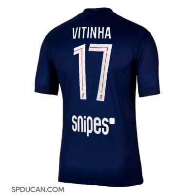 Muški Nogometni Dres Paris Saint-Germain Vitinha #17 Domaci 2025-26 Kratak Rukav Muški Nogometni Dres Paris Saint-Germain Vitinha #17 Domaci 2025-26 Kratak Rukav